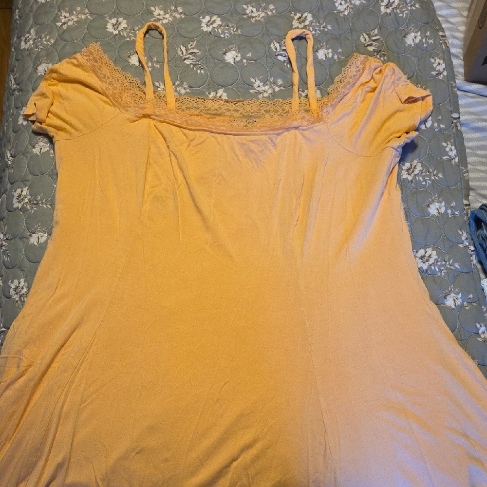 Torrid Peace Lace Trim Dress